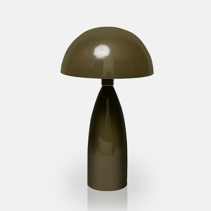 Used Olive Metal Table Lamp – Rewired & Tested