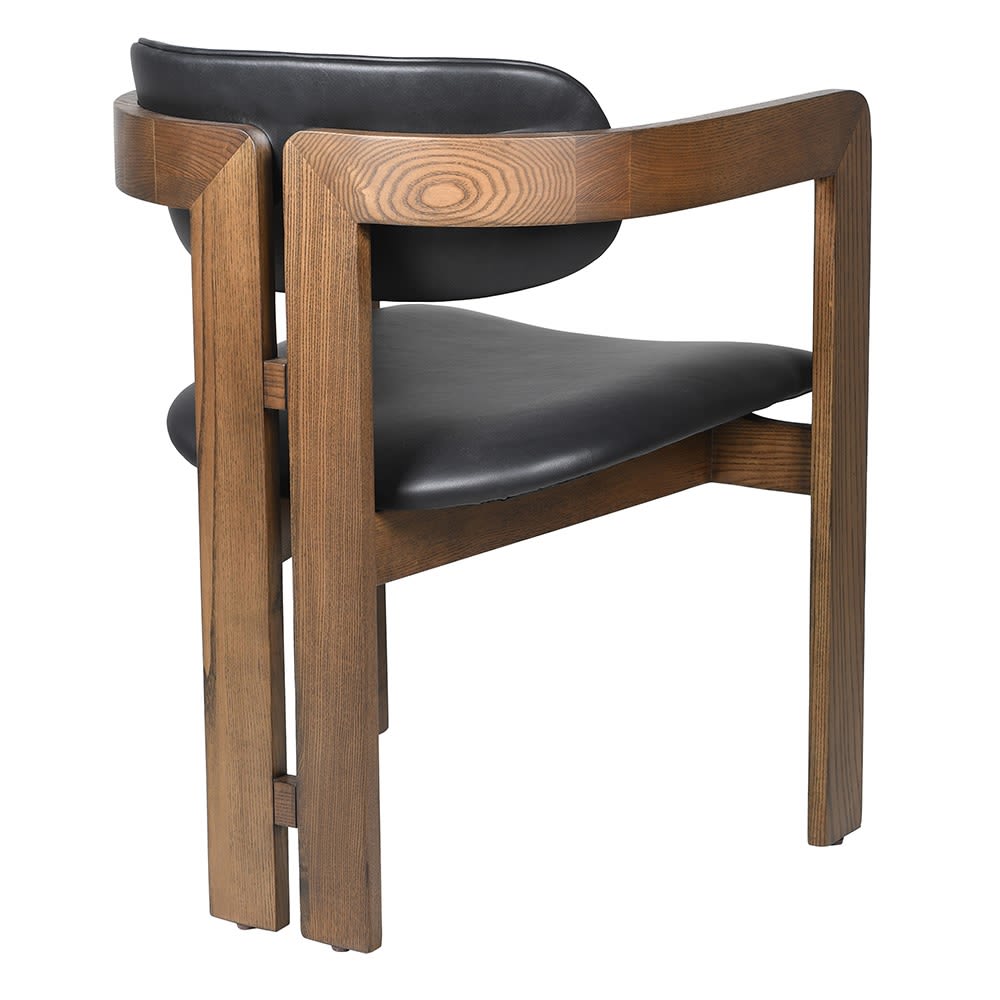 Pre-Loved Leather Dining Chair – Chestnut Brown