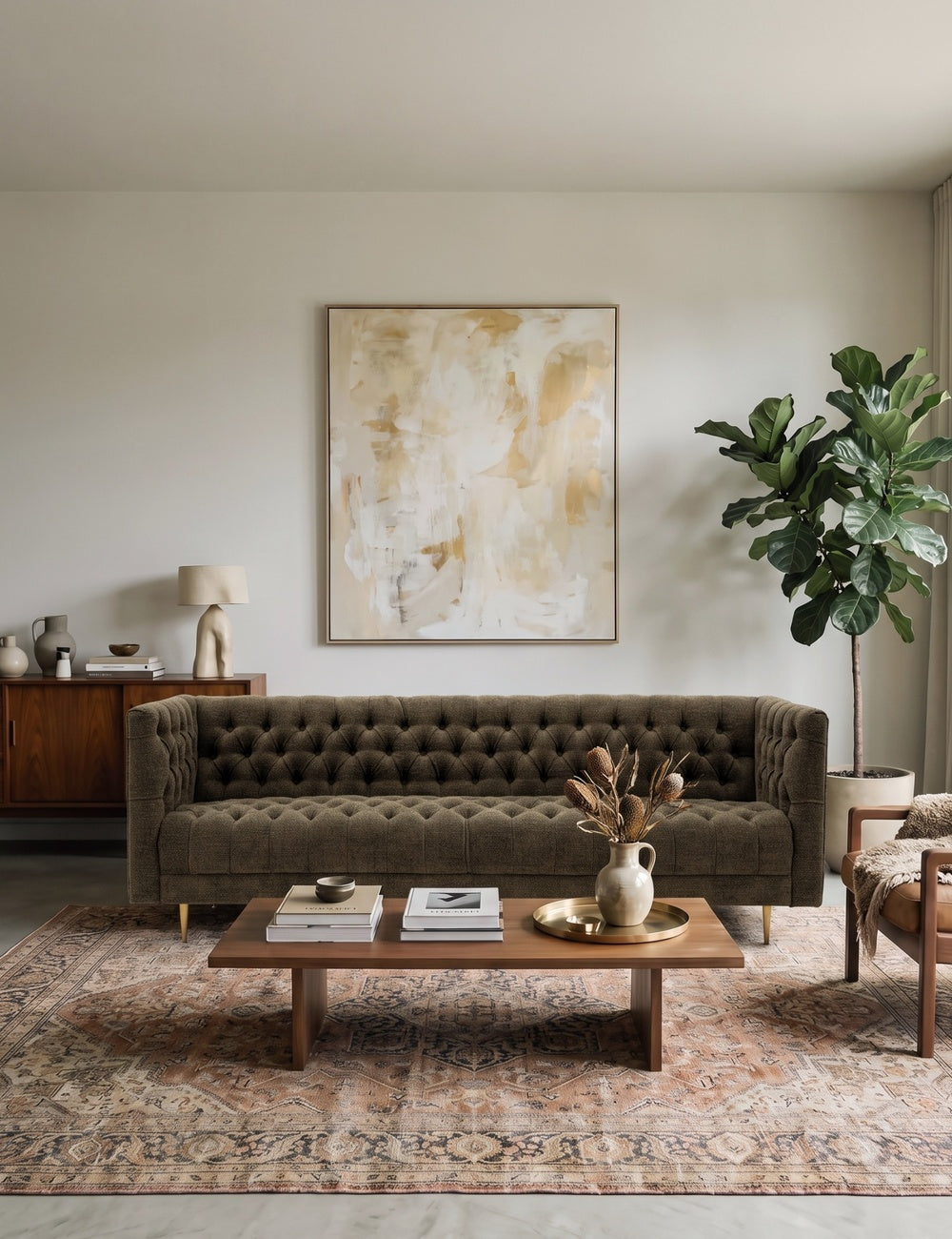 Second-hand furniture in a Bristol living room