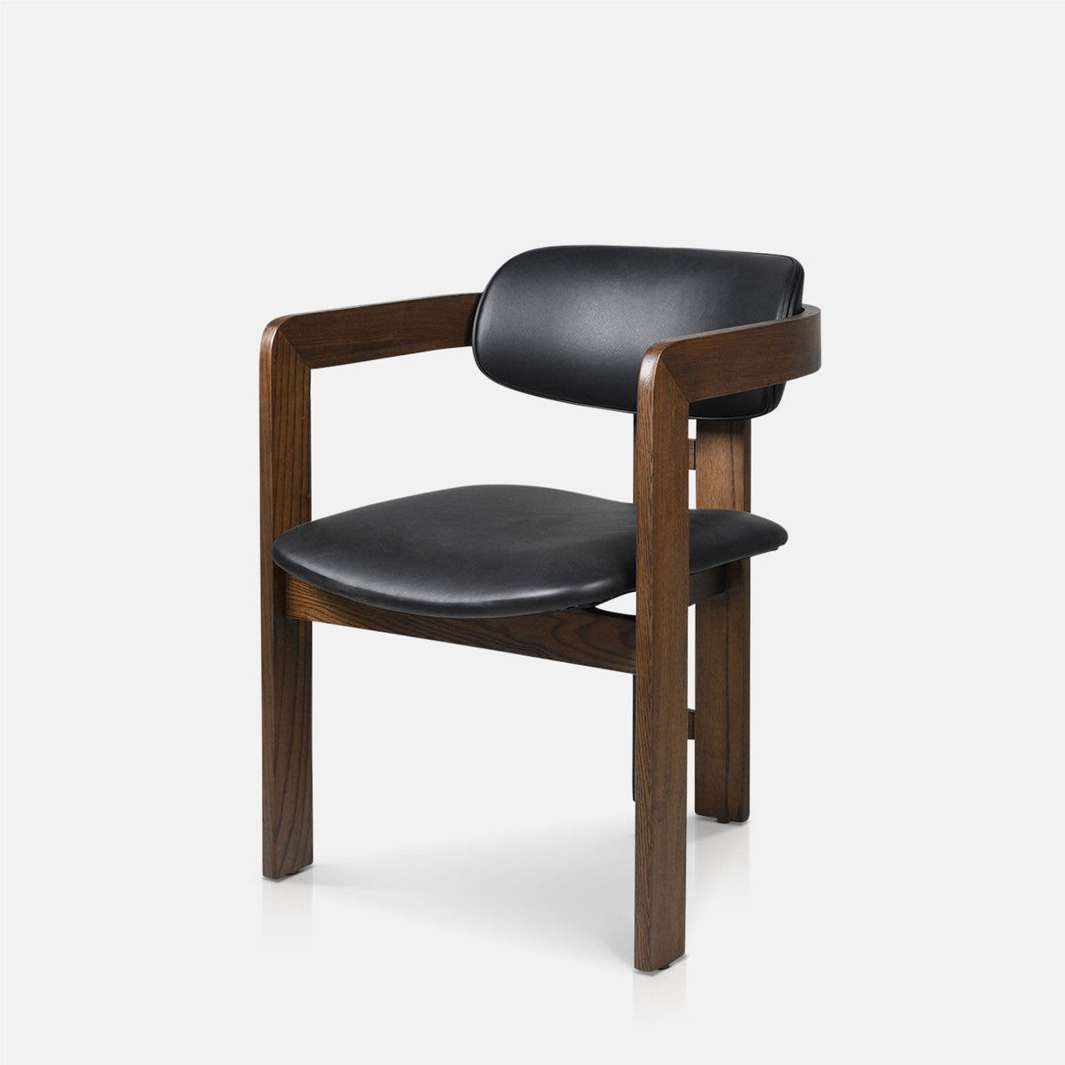 Pre-Loved Leather Dining Chair – Chestnut Brown