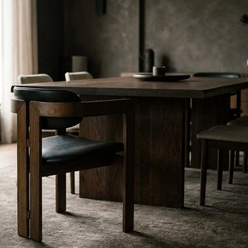 Pre-Loved Leather Dining Chair – Chestnut Brown